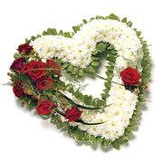 Loose Open Rose Heart